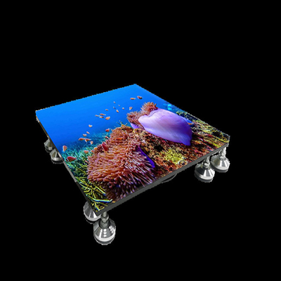 شراء شاشة عرض LED أرضية Clevertouch شاشة إعلانات المشي التفاعلية P3.91 online manufacture