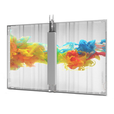 شراء كامل اللون 3.9mm شفاف LED فيديو جدار زجاج النافذة online manufacture