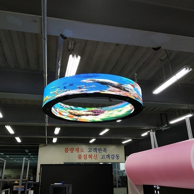 شراء شاشة عرض LED تجارية منحنية مرنة 1.5 ملم لمتحف الفن online manufacture