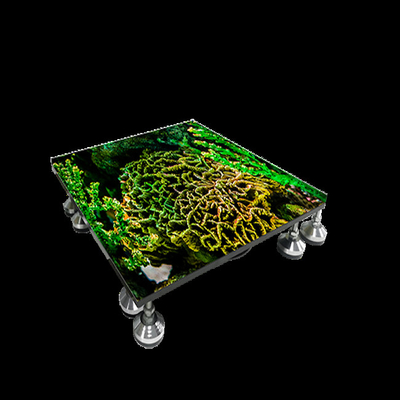 شراء HD داخلية P3.91 محمولة 3D مدعومة أرضية الرقص أرضية الزفاف شاشة عرض LED online manufacture